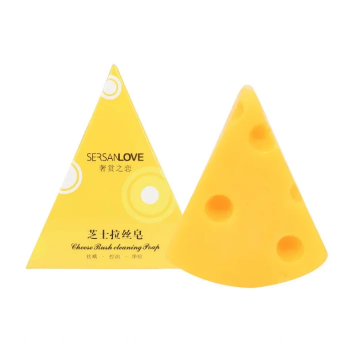 Натуральное мыло SERSANLOVE Cheese Rush Cleaning Poap с молочными протеинами и эфирными маслами 60 г
