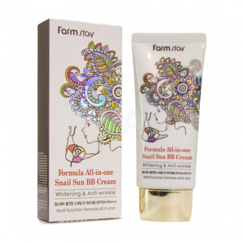 Многофункциональный BB-крем Farm Stay Formula All-in-one Snail SPF 50