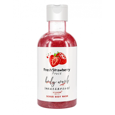 Гель-скраб для тіла SERSANLOVE Fresh Strawberry Fruit Scrub Body Wash з екстрактом полуниці 260 мл