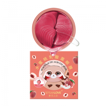 Гидрогелевые патчи под глаза SERSANLOVE Peach Lactic Acid Eye Mask с экстрактом персика и лактобактериями 60 шт