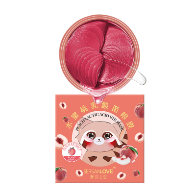 Гідрогелеві патчі під очі SERSANLOVE Peach Lactic Acid Eye Mask з екстрактом персика і лактобактеріями 60 шт