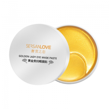 Гидрогелевые патчи под глаза SERSANLOVE Golden Lady Eye Mask Paste с золотом и растительным комплексом 60 шт 