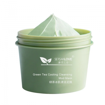 Грязьова маска для обличчя SERSANLOVE Green Tea Cooling Cleansing Mud Mask з зеленим чаєм 100 гр