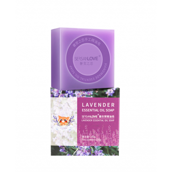 Мило ручної роботи SERSANLOVE Essential Oil Lavender Soap з ефірною олією лаванди 100 гр