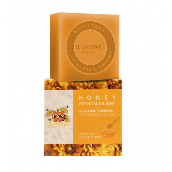 Мыло ручной работы SERSANLOVE Honey Essential Oil Soap с эфирным маслом меда 100 г