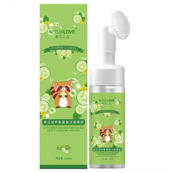 Пенка-мусс для умывания SERSANLOVE Cucumber Amino Acid Cleanser Mousse с экстрактом огурца 150 мл