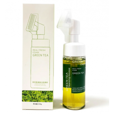 Пінка-мус для вмивання SERSANLOVE Green Tea Facial Cleansing Mousse з екстрактом зеленого чаю 150 мл