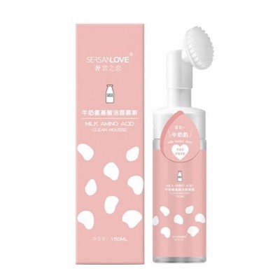 Пінка-мус для вмивання SERSANLOVE Milk Amino Acid Cleanser Mousse з екстрактом молока 150 мл