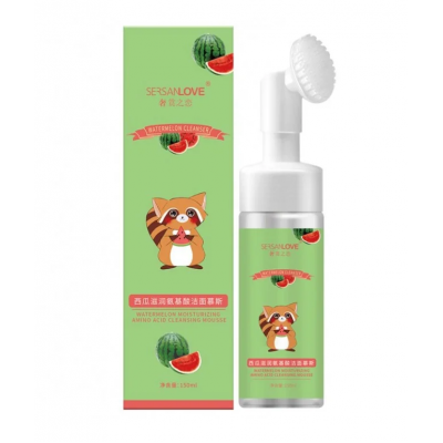 Пінка-мус для вмивання SERSANLOVE Watermelon Amino Acid Cleanser Mousse з екстрактом кавуна 150 мл