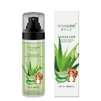 Спрей для обличчя SERSANLOVE Aloe Moisturizing Makeup Spray з екстрактом алое віра 100 мл 