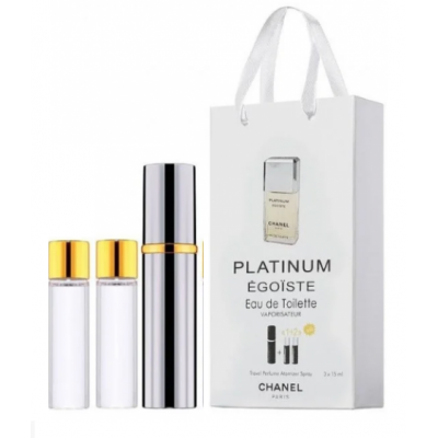 Міні парфум чоловічий з феромонами Chanel Egoiste Platinum 3х15 мл