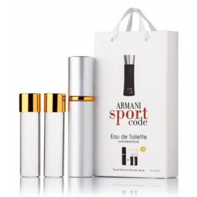 Міні парфум чоловічий з феромонами Giorgio Armani Armani Sport Code 3х15 мл