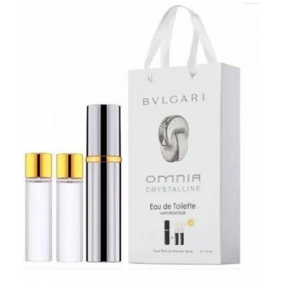 Міні парфум жіночий з феромонами Bvlgari Omnia Crystalline 3х15 мл
