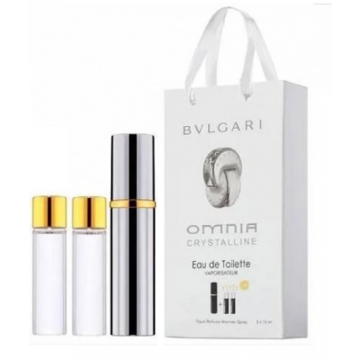 Парфум жіночий Bvlgari Omnia Crystalline з феромонами 3х15 мл