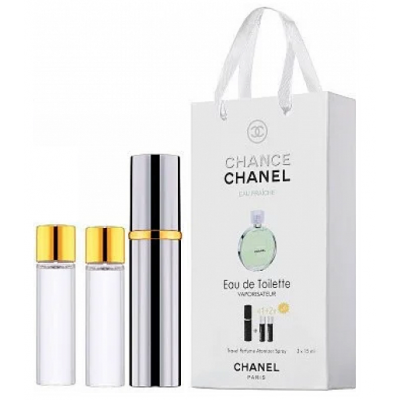 Парфюм женский Chanel Chance Eau Fraiche с феромонами 3х15 мл