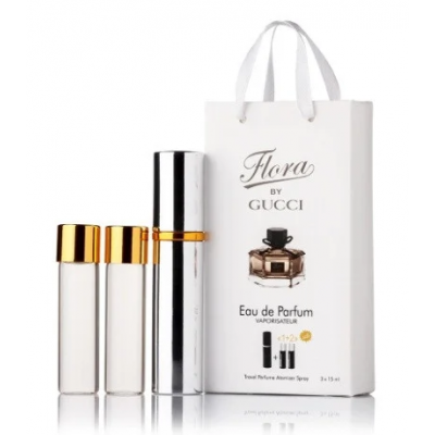 Парфюм женский Gucci Flora by Gucci с феромонами 3х15 мл
