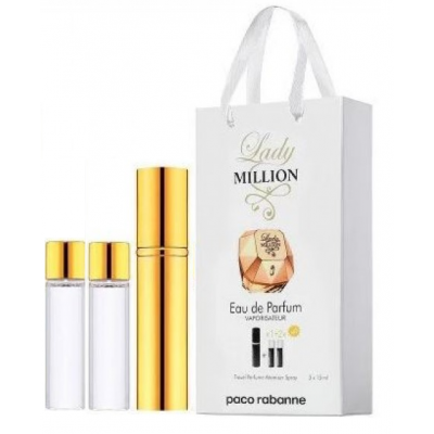 Міні парфум жіночий з феромонами Paco Rabanne Lady Million 3х15 мл