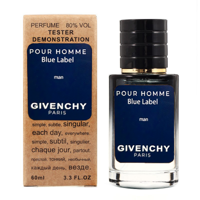 Givenchy Pour Homme Blue Label ТЕСТЕР LUX чоловічий 60 мл