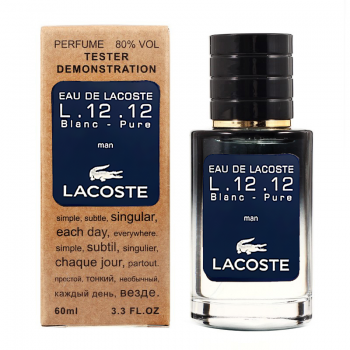 Lacoste Eau De Lacoste L.12.12 Blanc-Pure ТЕСТЕР LUX чоловічий 60 мл