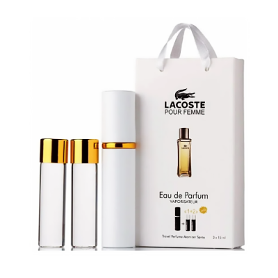 Міні парфум жіночий з феромонами Lacoste Pour Femme 3х15 мл