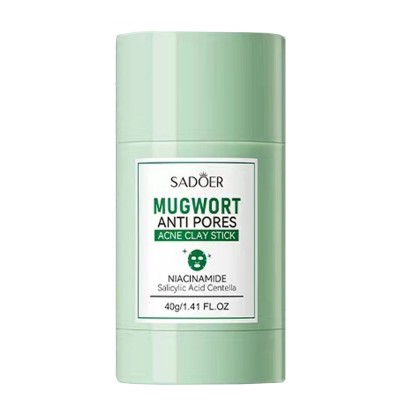 Глиняная маска-стик для лица SADOER Mugwort от прыщей 40 г
