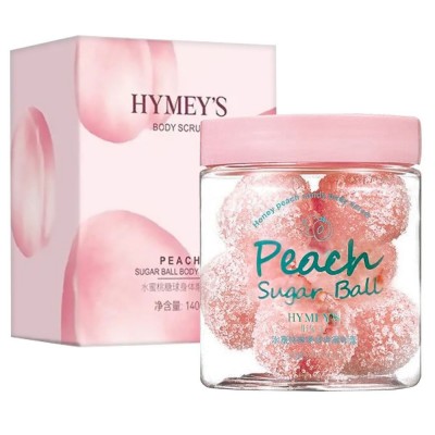 Скраб сахарный в шариках для тела HYMEY`S Peach 140 г