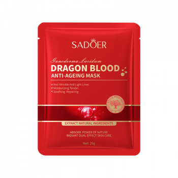 Антивозрастная маска для лица SADOER Dragon Blood с кровью дракона и жидким шелком 25 г