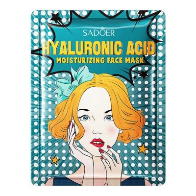 Тканевая маска для лица SADOER Hyaluronic Acid увлажняющая 25 г