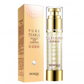 Увлажняющий и омолаживающий лосьон BIOAQUA Pure Pearls с натуральной жемчужной пудрой 60 г (NO.BQY58802)