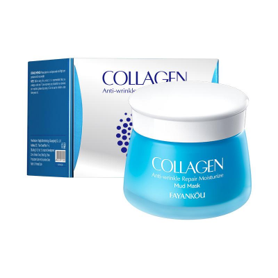 Антивікова грязьова маска-плівка FAYANKOU Collagen для відновлення, зволоження та пружності шкіри 120 г