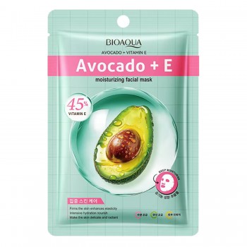 Тканевая маска для лица BIOAQUA Avocado + Vitamin E увлажняющая 25 г