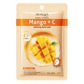 Тканевая маска для лица BIOAQUA Mango + Vitamin C осветляющая 25 г