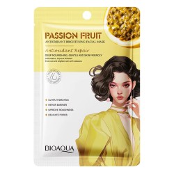 Тканевая маска для лица BIOAQUA Passion Fruit антиоксидантная, питательньная, осветляющая 25 г