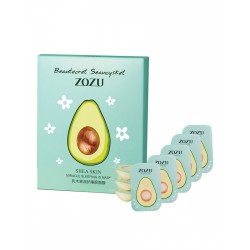 Нічна маска для обличчя ZOZU Avocado зволожуюча з олією ши (5 г*8 шт)