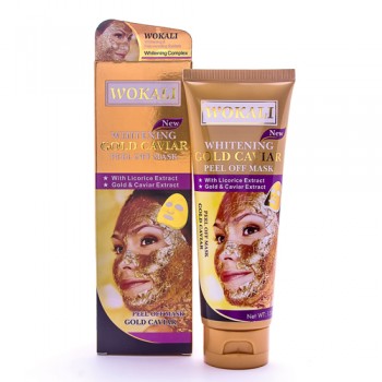 Золотая маска для лица Wokali Whitening Gold Caviar Peel of Mask WKL403