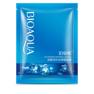 Маска для лица тканевая BIOAQUA Ice Fountain Whitening Mask охлаждающая 30 гр