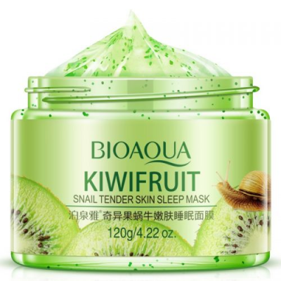 Маска-гелева BIOAQUA Kiwifruit Snail Tender Skin Sleep Mask нічна з ківі і муцином равлика 120 г