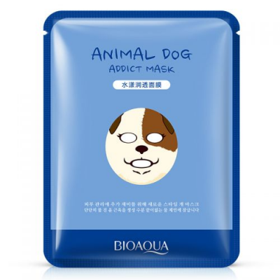 Маска-салфетка для лица BIOAQUA Animal Dog Mask Собака увлажняющая 30 г