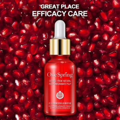 Сироватка OneSpring Red Pomegranate Fresh для обличчя зволожуюча з гіалуроновою кислотою і екстрактом граната 15 мл