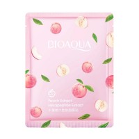 Тканевая маска для лица BIOAQUA Peach Extract Hexapeptide Extract с экстрактом персика 25 г