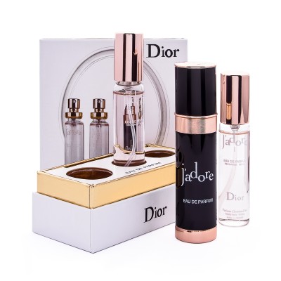 Подарунковий набір Dior Jadore Black 3x20 мл УЦІНКА