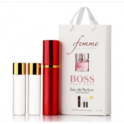 Міні парфум жіночий з феромонами Hugo Boss Boss Femme 3х15 мл