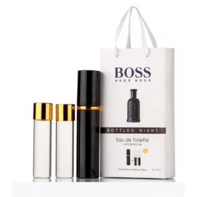 Міні парфум чоловічий з феромонами Hugo Boss Boss Bottled Night 3х15 мл