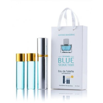 Міні парфум жіночий з феромонами Antonio Banderas Blue Seduction 3х15 мл