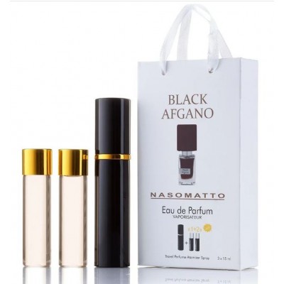 Міні парфум унісекс з феромонами Nasomatto Black Afgano 3х15 мл