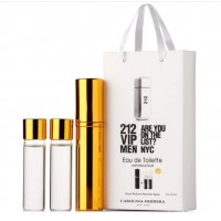 Парфум чоловічий Carolina Herrera 212 VIP Men з феромонами 3х15 мл