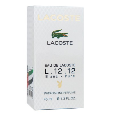 Lacoste Eau De Lacoste L.12.12 Blanc-Pure Pheromone Parfum чоловічий 40 мл