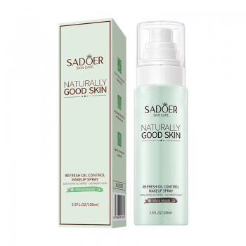 Спрей для фиксации макияжа SADOER Naturally Good Skin Oil Control матирующий, освежающий 100 мл Спрей для фиксации макияжа SADOER Naturally Good Skin Oil Control матирующий, освежающий 100 мл