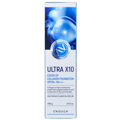 Тональный крем Enough Ultra X10 Cover Up Collagen Foundation SPF50+ PA+++ №21