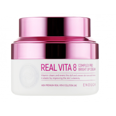 УЦЕНКА! Крем для лица Enough Real Vita 8 Complex Pro Bright Up Cream питательный с витаминами 50 мл БЕЗ УПАКОВКИ